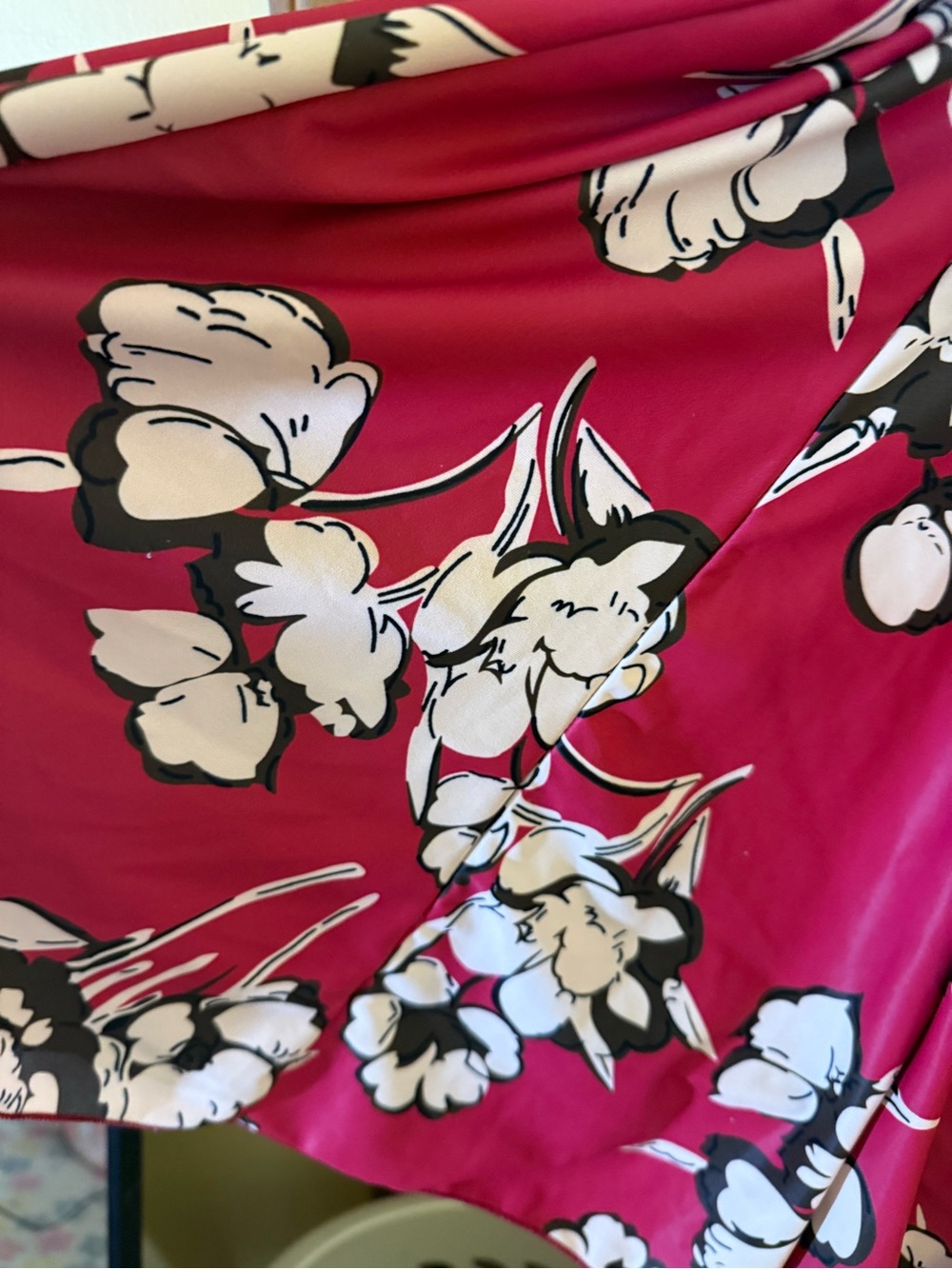 Floral Pink One-Piece Swim Dress - Picture 9 of 10